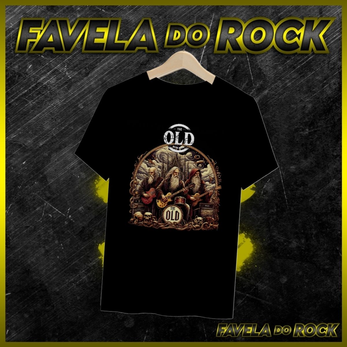 Nome do produto: CAMISA THE OLD ROCK BAND - LANÇAMENTO