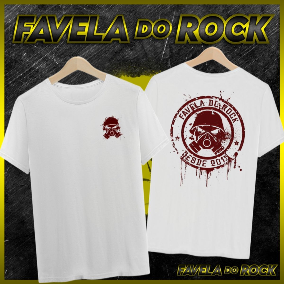 Nome do produto: CAMISA FAVELA DO ROCK ALL BLOOD