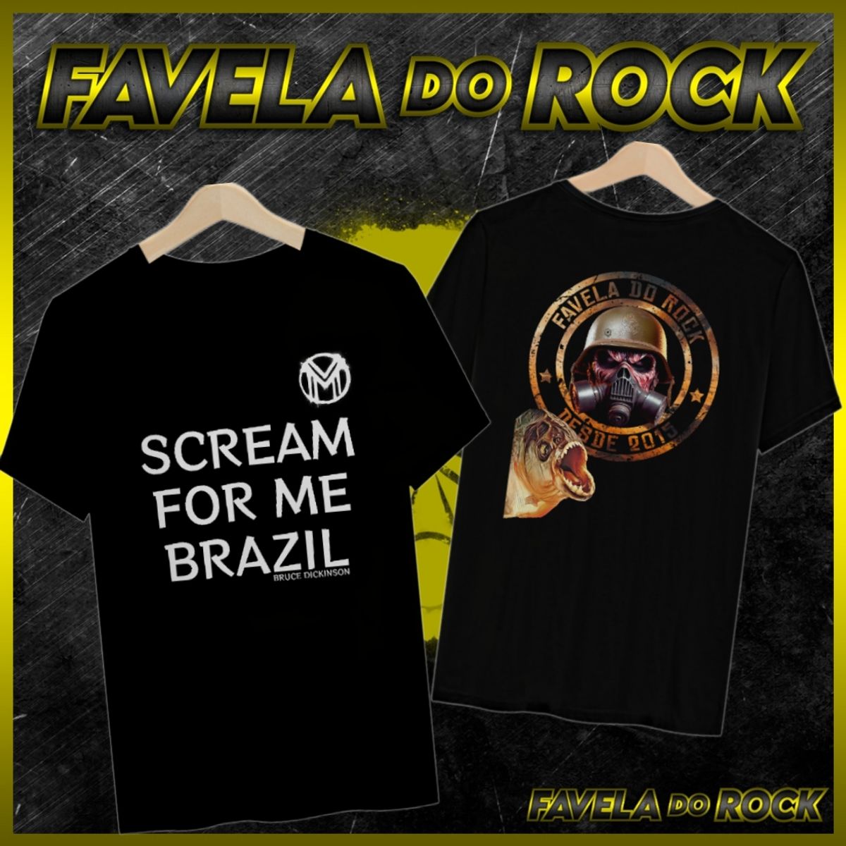 Nome do produto: CAMISA BRUCE - SCREAM FOR ME BRAZIL