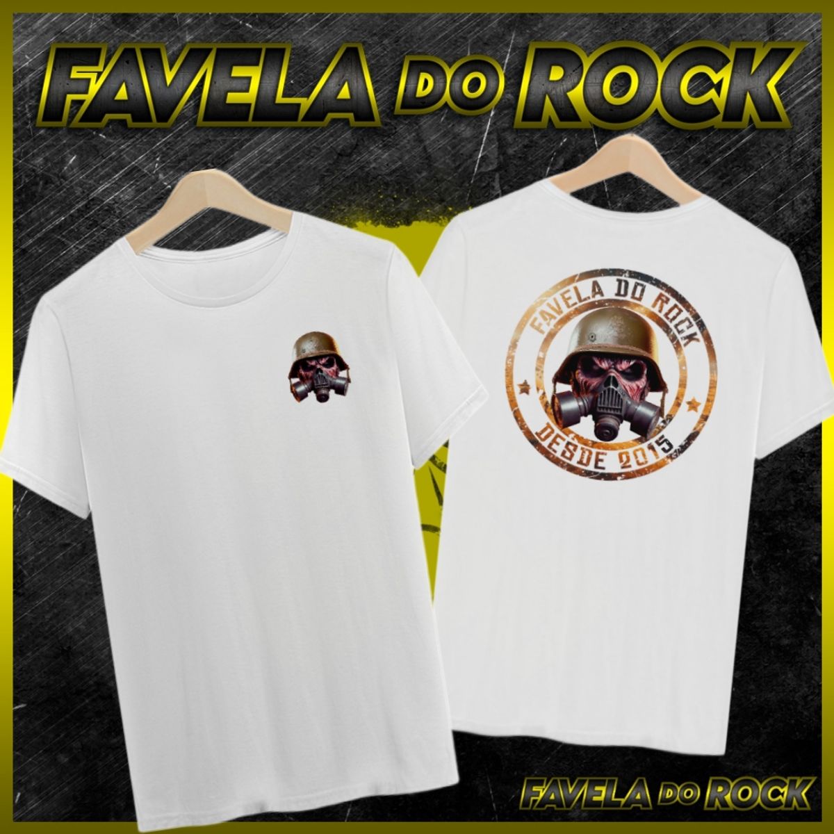 Nome do produto: CAMISA FAVELA DO ROCK 2023