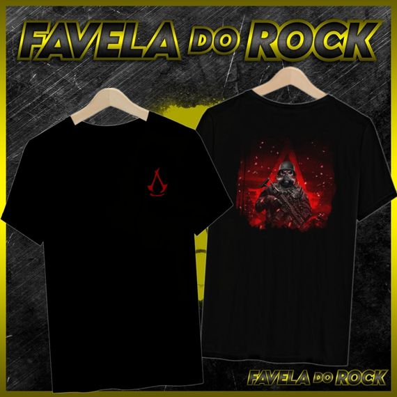 CAMISA FAVELA DO ROCK ASSASSINS