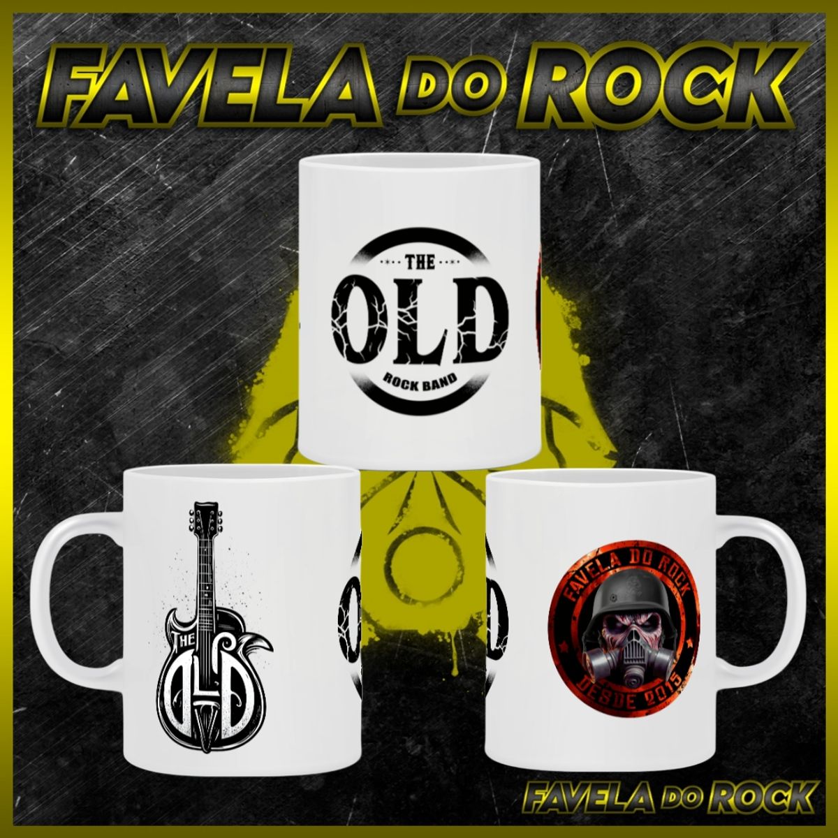 Nome do produto: CANECA THE OLD ROCK BAND