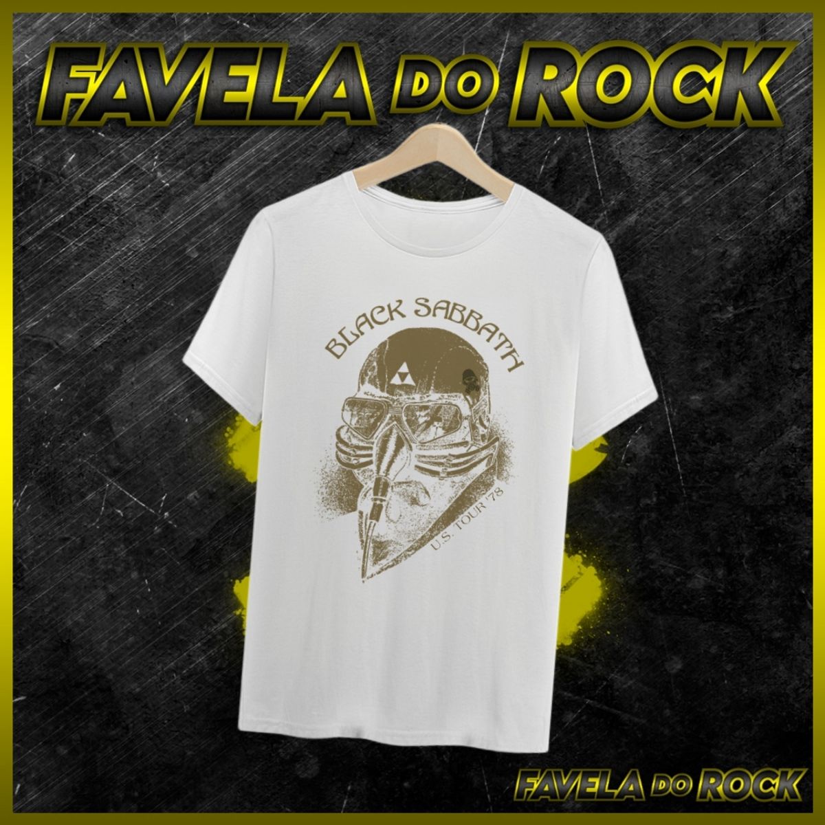 Nome do produto: CAMISA BLACK SABBATH U.S. TOUR 78\'