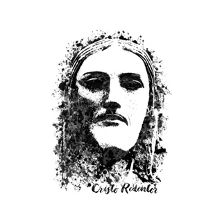 Nome do produtoCamiseta Masculina Cristo Redentor rosto graffiti