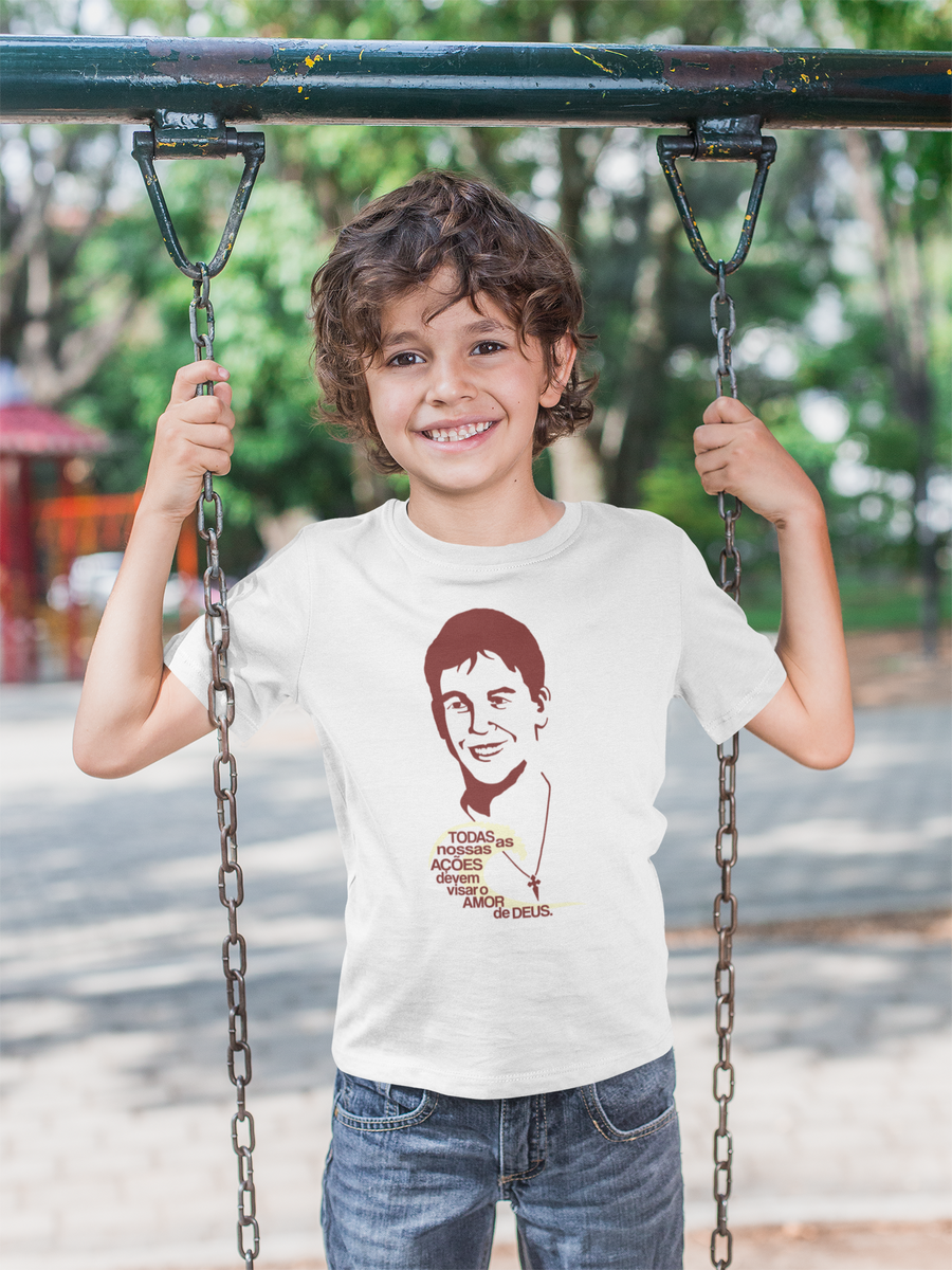 Nome do produto: Camiseta infantil (2 a 8 anos) Guido AMOR DE DEUS