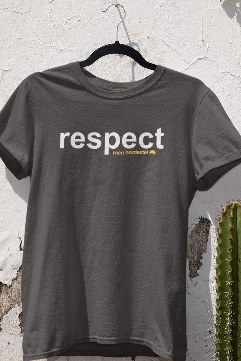 Nome do produto: T-SHIRT ESTONADA - RESPECT MEU NORDESTE