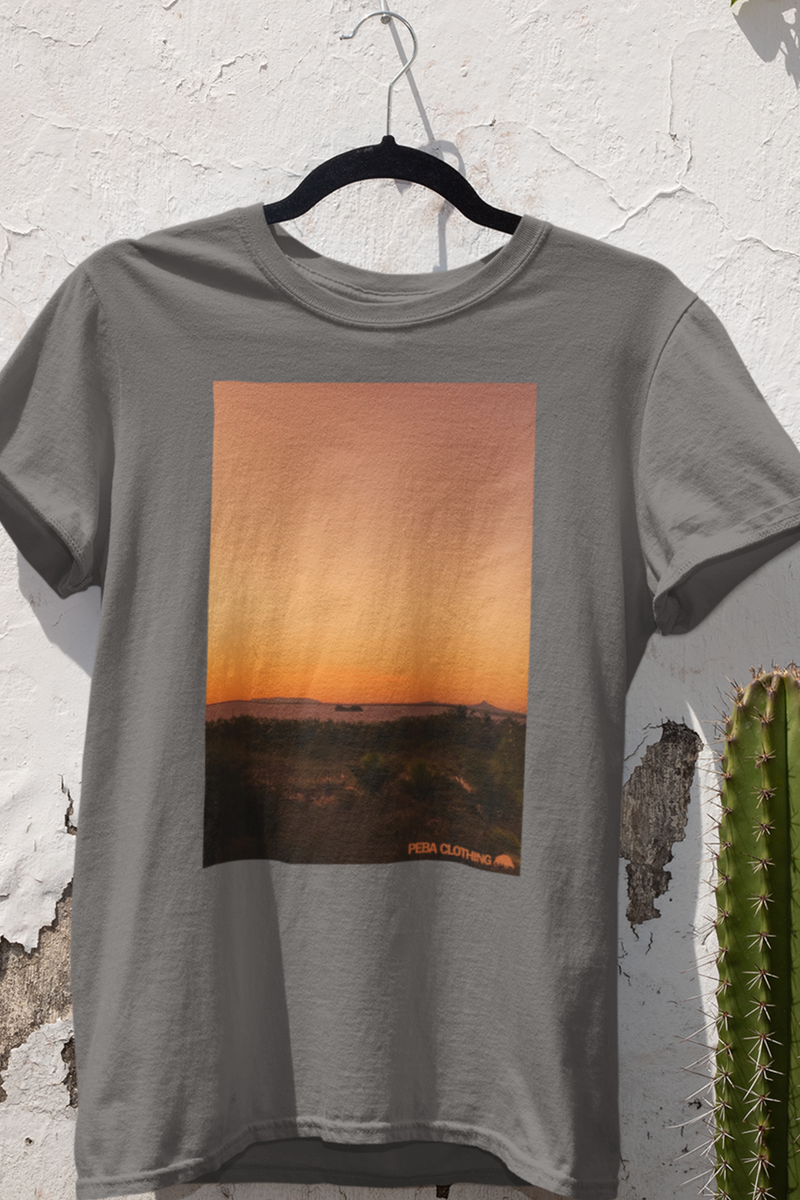 Nome do produto: T-SHIRT ESTONADA - SUNSET