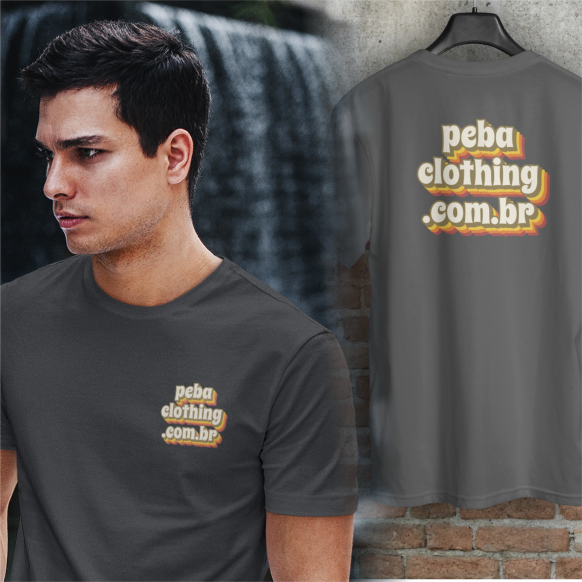 Nome do produto: T-SHIRT ESTONADA - PEBA CLOTHING .COM.BR