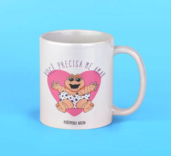 Caneca babyssauro você precisa me amar 