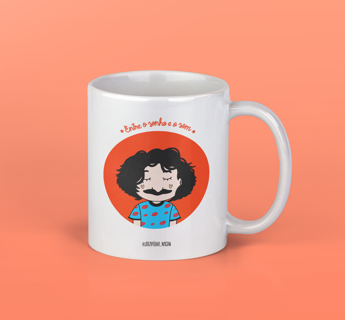 Nome do produto: Caneca belchior entre o sonho e o som 