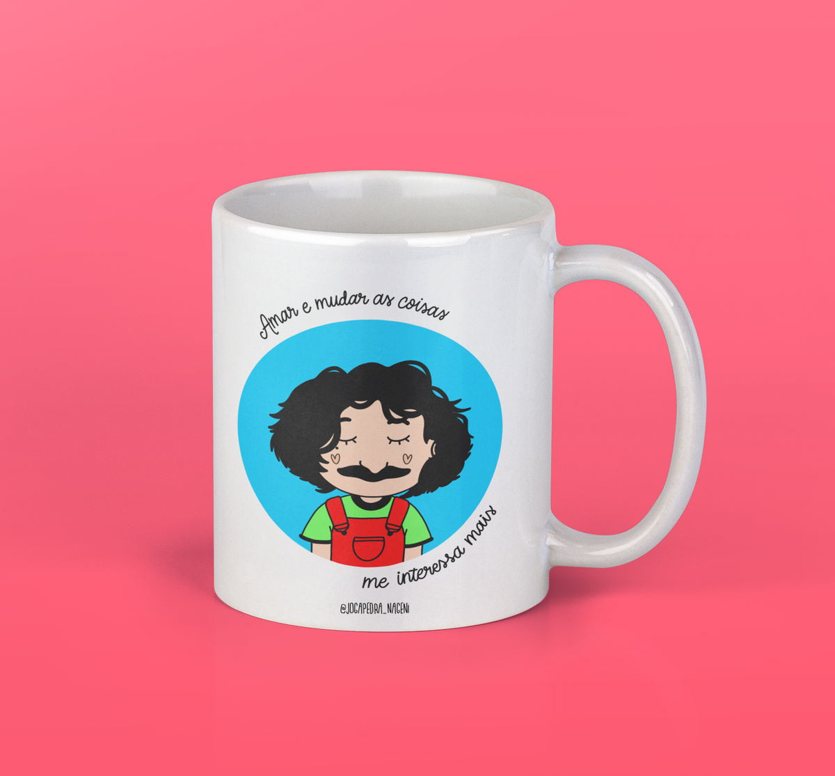 Nome do produto: Caneca belchior amar e mudar as coisas 