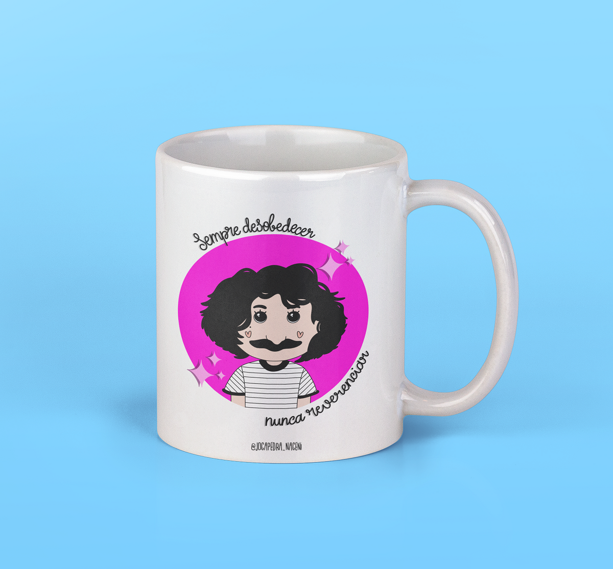 Nome do produto: Caneca belchior desobediente rosa