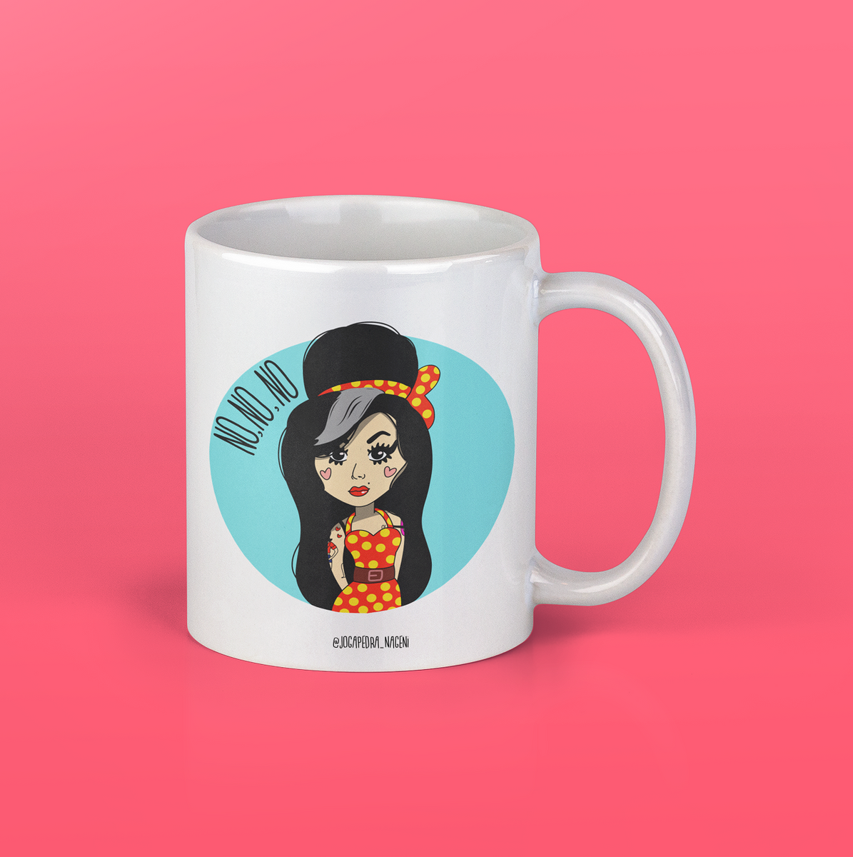 Nome do produto: Caneca Amy Winehouse 