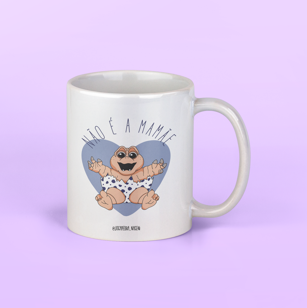 Nome do produto: Caneca babyssauro não é a mamãe 