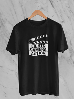 Nome do produto  Camiseta Quality - LIGHTS, CAMERA, ANTION