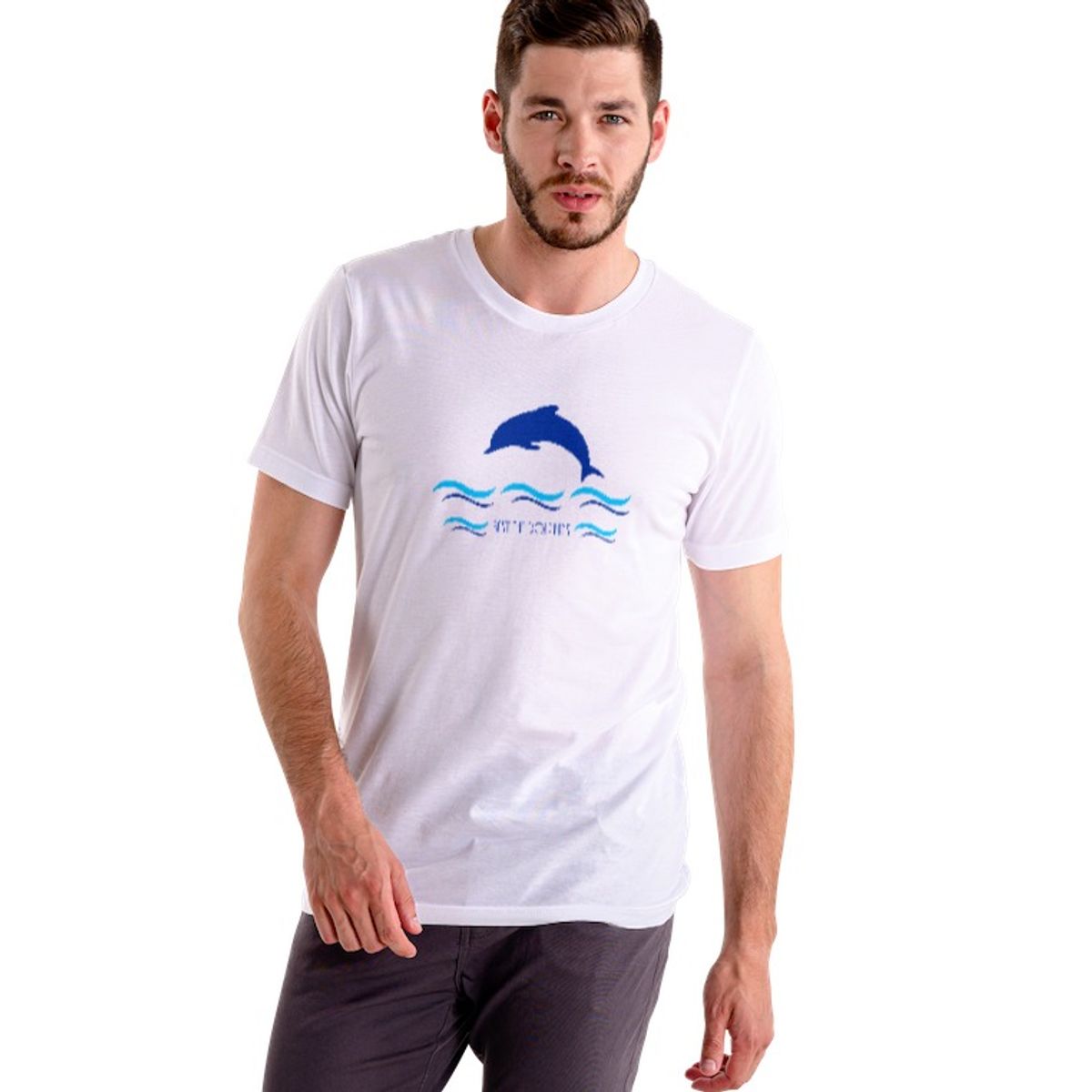 Nome do produto: CAMISETA SAVE THE DOLPHINS