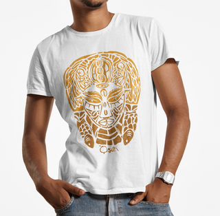 Nome do produtoCamiseta Branca Algodão - Estampa Osun